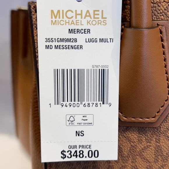 Michael Kors Mercer Medium Pebbled Leather Crossbody Bag - Picture 9 of 16